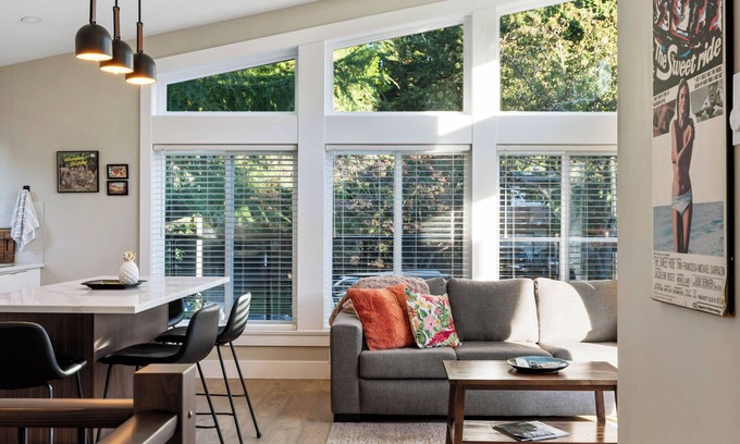 Crescent Beach Apartment | Executive Suite! Luxurious space w/private deck. Stroll to shops & restaurants.