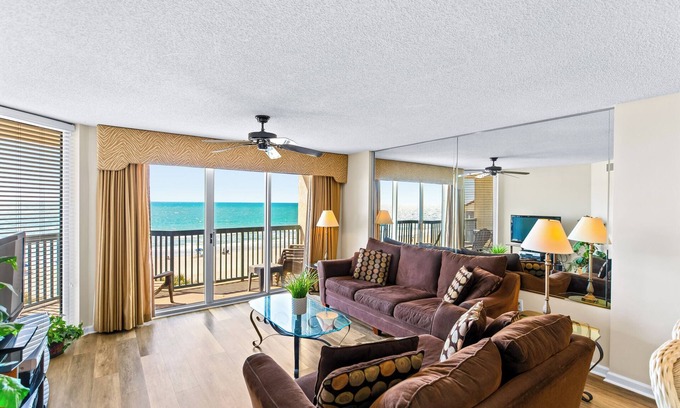 Ocean Drive Condo | Experience Ashworth #405! Stunning Oceanfront Condo! Fantastic Views - Book your Getaway today!