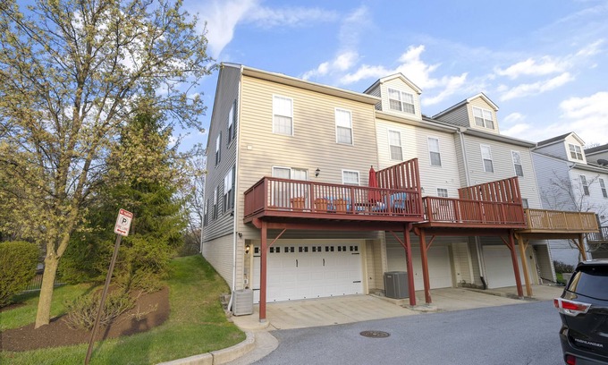 Owings Mills House | Experience Elevated Comfort: Luxe Breeze Townhouse.