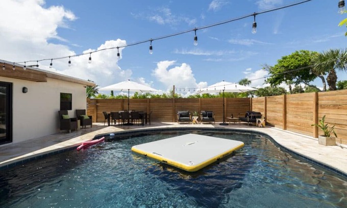 Crescent Beach House | Fall Flash Sale –15% Off This Month Spacious Cocoa Beach Home – Heated Pool, Sunsets & Surf Multi-Family Getaway Beach & Rocket Views