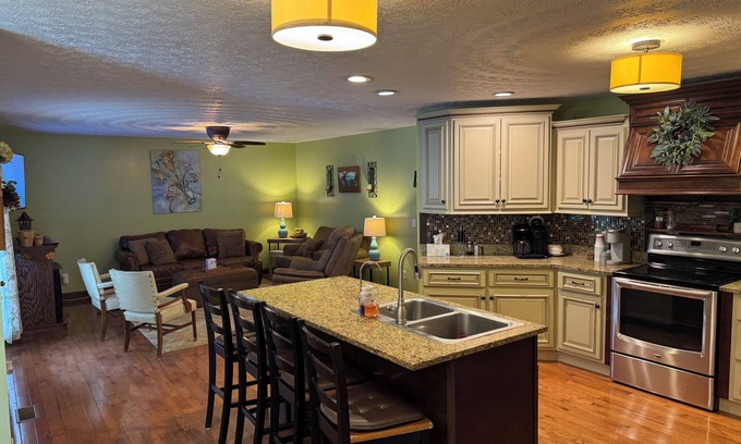 Louisa House | Family friendly 12 bed, Serene small town Louisa. Cozy with wifi, AC & farm life