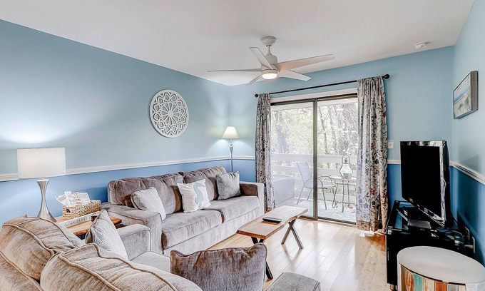 Folly Field Villa | Family-Friendly Condo near the Beach w/Private Balcony, Shared Pool, Game Room