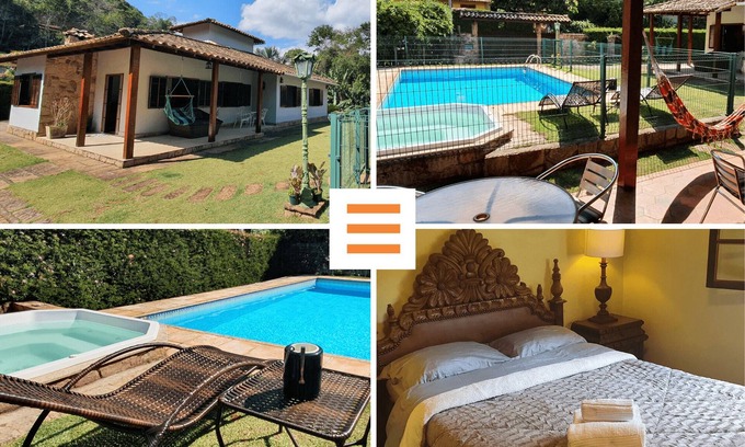 Itaipava House | Family House in Itaipava, Rio de Janeiro, 3 bedrooms, swimming pool, heated hydro, fireplace, gourmet area