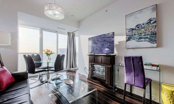 Bay Street Corridor Condo | Family Size junior 2 bedroom condo walk to Sick Kids hospital. Sleeps 6. Pets OK