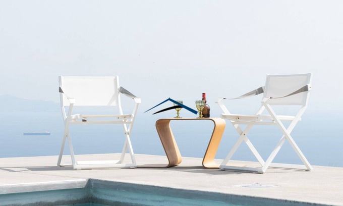 Kea Villa | Fantastic villa with a swimming pool, beautiful garden and a panoramic sea view