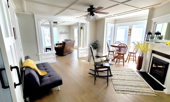 Waterville Apartment | Farmhouse Oasis | Waster/Dryer | Fireplace