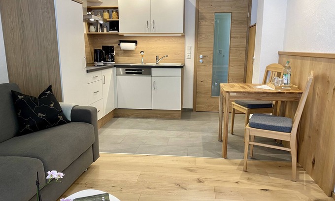 Ramsau bei Berchtesgaden Apartment | Ferienwohnung Bergheimat, 2 Personen mit Balkon, Dusche