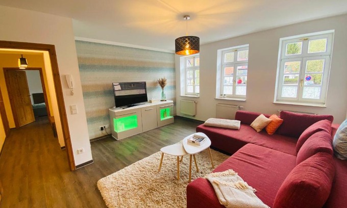 Heinrichs Apartment | Fewo Heinrichser Markt - 2 Schlafzimmer mit Sauna und Terrasse