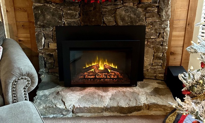 Seven Springs Condo | Fireplace, Outdoor Bar and Grill, New pillowtop matresses with down bedding!