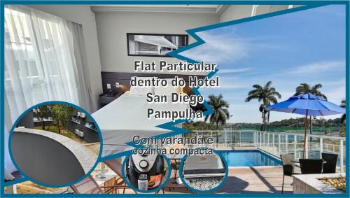 Sao Luiz Hotel | Flat Pampulha orla prox Mineirão com varanda