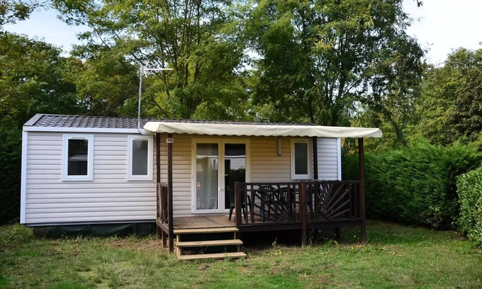 Rieux-de-Pelleport House | Flower Camping LES MIJEANNES * - Mobile home Comfort 32m2 3 bedrooms + TV 6 people