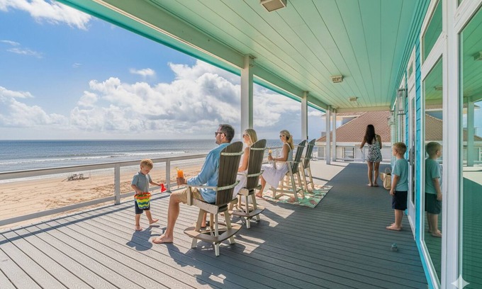 Spanish Grant House | From the moment you arrive, the Gulf stretches out before you in an endless sweep of blue and gold — a living canvas of rolling waves, soft breezes, and skies that shift with every hour. Here, the ocean isn’t just a view; it’s a rhythm that slows you