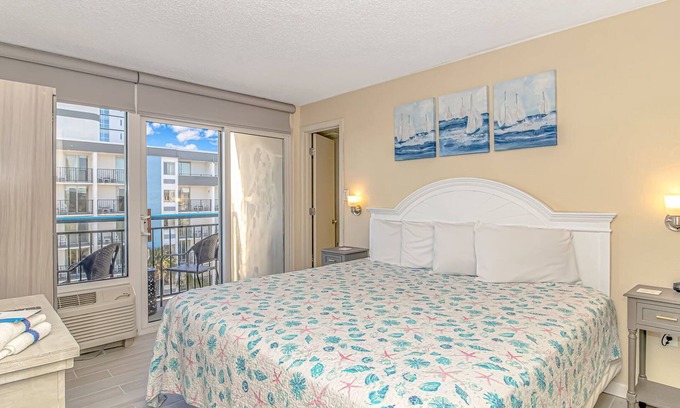 Myrtle Beach Condo | Fully Renovated King Suite! Perfect For 2 Guests! Private Balcony