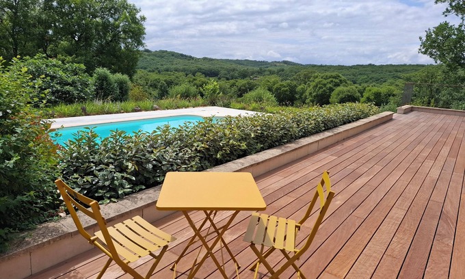Loubressac Villa | Gîte du Causse Loubressac Charming house with swimming pool in the Dordogne Valley