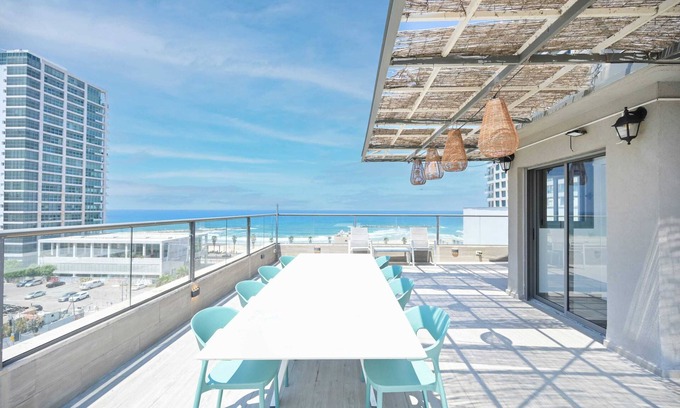 Tel Aviv City Center Apartment | Glam 4BR Overlooking Banana Beach by HolyGuest