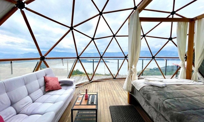 Guatavita Cabin | Glamping Spa con vista embalse de Tominé