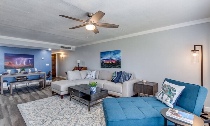 Camelback East Condo | Go Golf! Water Views. Big Patio! Discounts Avail! 30 Night Minimum!