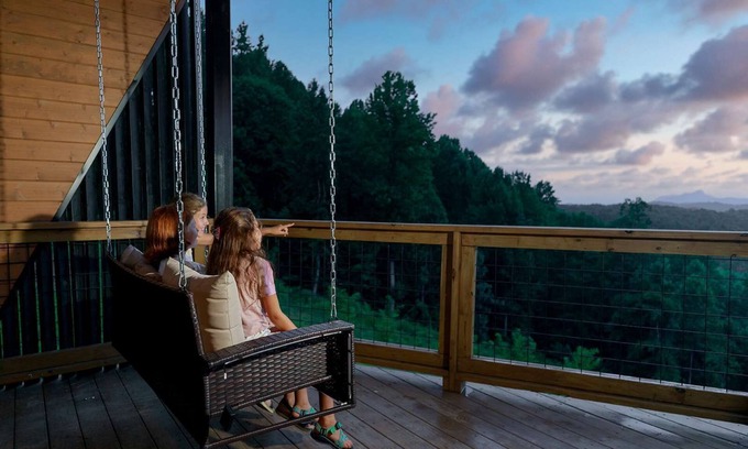 Saluda House | Golden Dawn at Saluda Mountain Retreats!