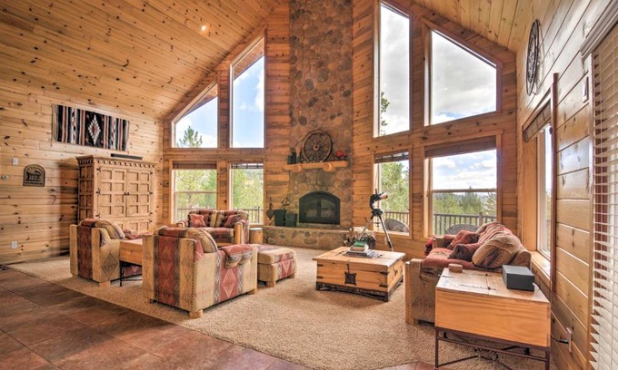 Long Valley Junction House | Gorgeous Alton Cabin with Deck and Mountain Views