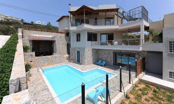 Marathon Villa | Gorgeous Eco Friendly Seaside Villa Nefeli .