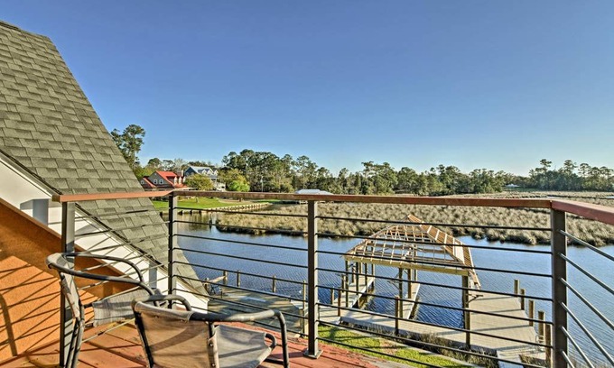 Gulf Hills House | Gorgeous Ocean Springs Waterfront Home w/ Dock!
