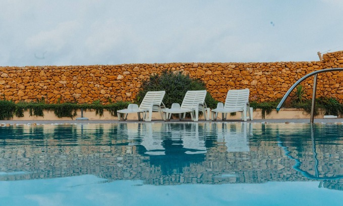 San Lawrenz Apartment | Gozo Dwejra Views Apartment with communal pool