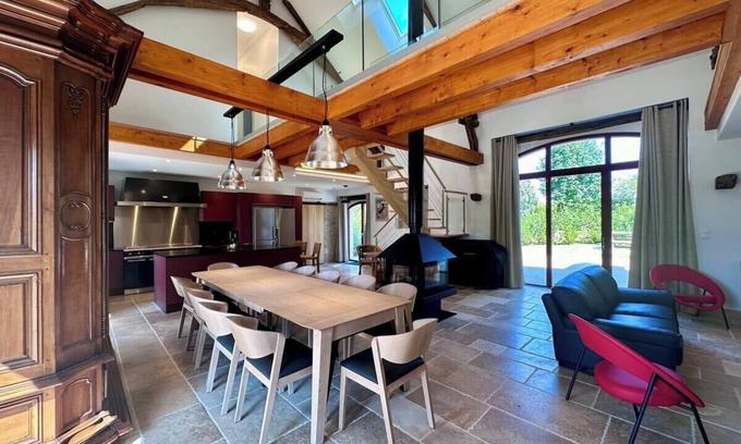 Cuzance Villa | Grange d'Antan -Jacuzzi/Piscine/Clim -Cuzance