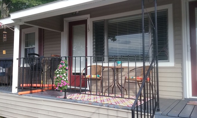 Laconia Resort | Great location with lake views ,pool and private beach.