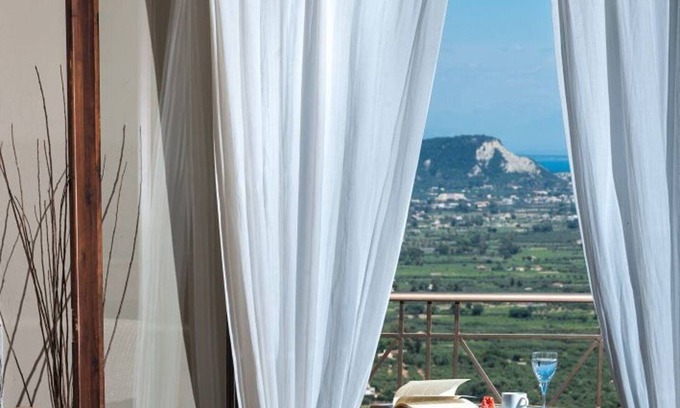 Langadhakia Villa | Great Zakynthos Apartment | Bianco | Two Bedrooms | Mountain Views