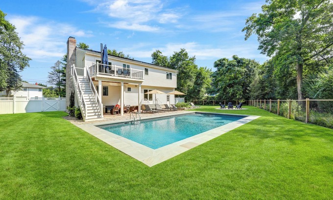 Greenport West House | Greenport Getaway w/Heated Saltwater Pool- Close to Greenport Village & Wineries