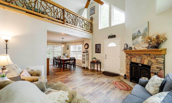 Elk Park Cabin | 'Greystone' Creekside Cabin: Hike, Fish & Explore!