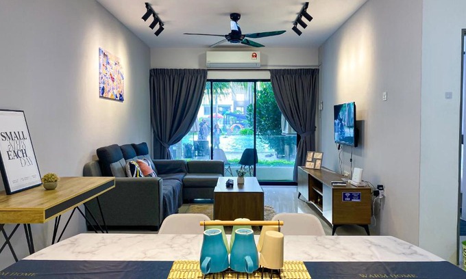 Kampung Kuala Pari Apartment | Groundfloor Poolside Manhattan Ipoh Free Netflix&Carpark