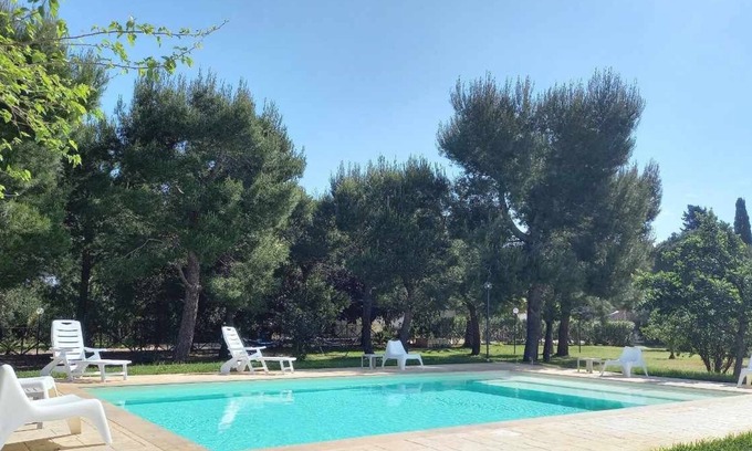 Specchiolla House | Group villa, pool,12 guests, 2 independent villas, bbq, 3 km sandy beaches