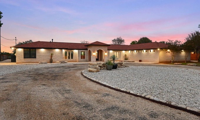 Kerrville House | Guadalupe Bluff Mediterranean - Hot tub - Gorgeous views of the Guadalupe!