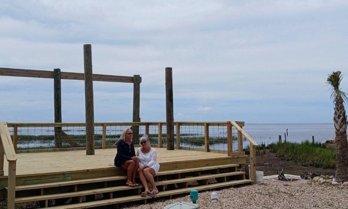 Keaton Beach RV Rental | Gulf front RV Site, hook up and step up , take a breath and enjoy the sunsets