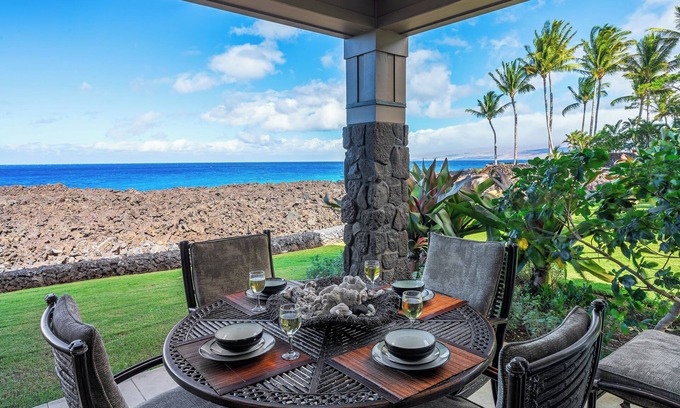 Waikoloa Condo | Hali'i Kai Most Oceanfront Location! Walk to Pool, Gym and Restaurant