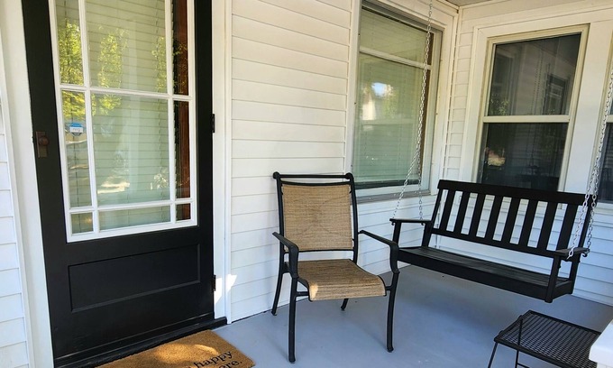 Rochester House | Hart House/One Bed, 1 Ba, St Mary's Mayo Clinic from the Front Porch