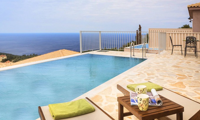 Fiskardo Villa | High level of hospitality - panoramic view -private pool- elegance.