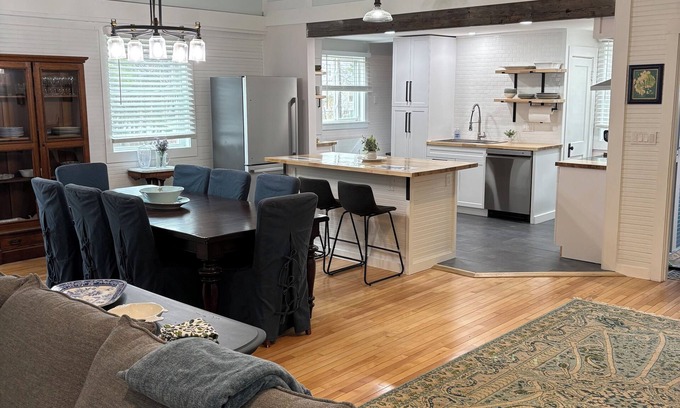 Manset Apartment | Historic dance hall now spacious 4-bedroom 2.5 bath bordering Acadia Nat’l Park