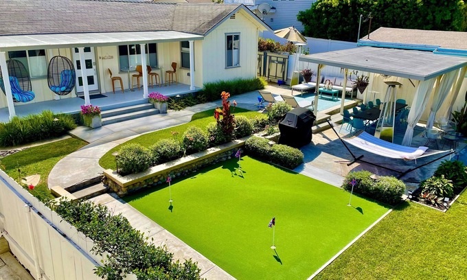 Village of La Jolla Cottage | Historic Estate in La Jolla Village Near Beach with 7,000 SF Private Yard