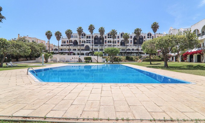 Santa Eulalia Apartment | Holiday Apartment Apartamentos Ninho das Gaivotas 512 with Wi-Fi, A/C, Pool, Garden & Balcony; Parking Available