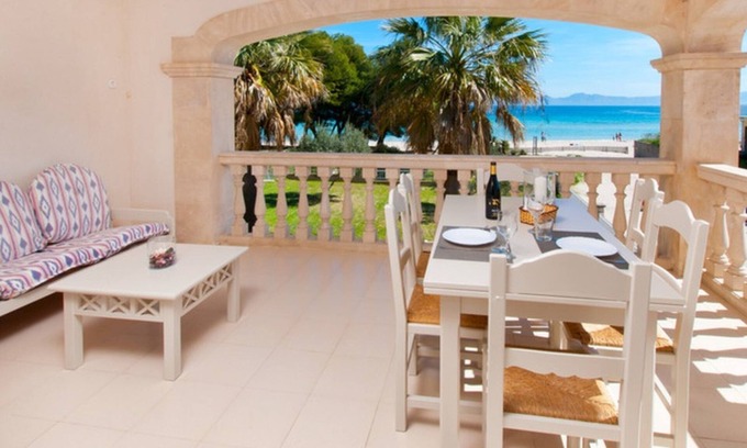 Alcudia Apartment | Holiday Apartment "Sun Of The Bay Vidalba-Bloq2 Apto 3" with Sea View, Private Terrace & Wi-Fi
