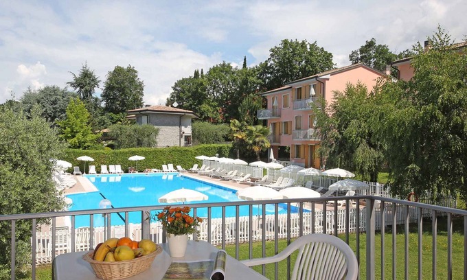 Costermano Apartment | Holiday apartment with balcony or terrace with lake view, WiFi and pool