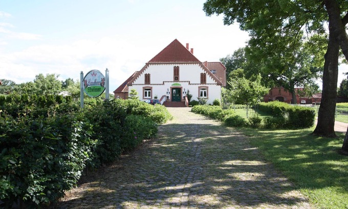 Krusendorf House | Holiday home "Göpelhaus" with balcony