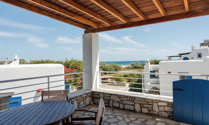 Aliki House | Holiday Home "Maria's Village Two Bedroom House 1" with Sea View, Balcony & Wi-Fi