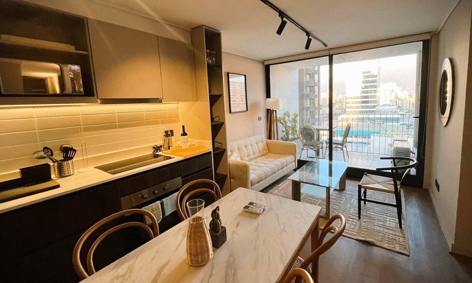 Nunoa Apartment | HOM I Moderno Depto 2D2B 4PAX, Parking Nunoa