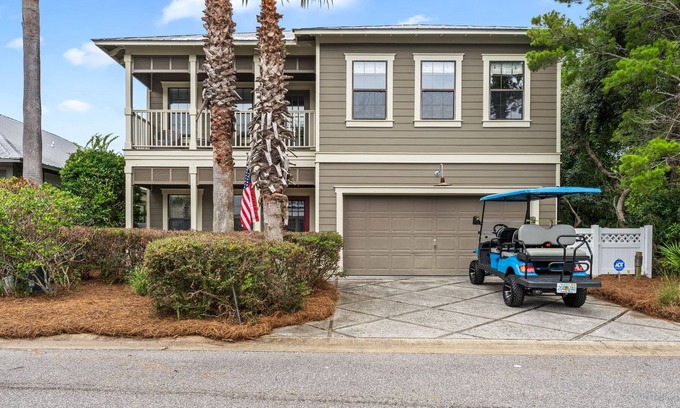 Emerald Waters Village House | Home Away From Home, Private Beach Access, Golf Cart included