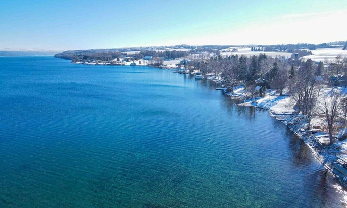 Mandana House | Home on Skaneateles Lake with dock near Marina