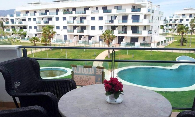 Retamar Apartment | Homerez - Apartement 1 km away from the beach for 4 ppl. with shared pool