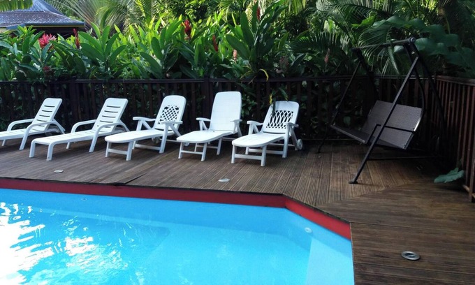 Pointe-Noire House | Homerez - Charming Bungalow with Pool in Pointe-Noire